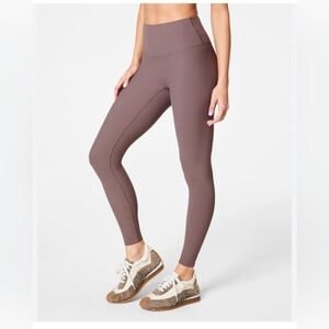 SPANX High-Waisted Leggings in Taupe